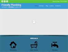 Tablet Screenshot of friendlyplumbingnv.com